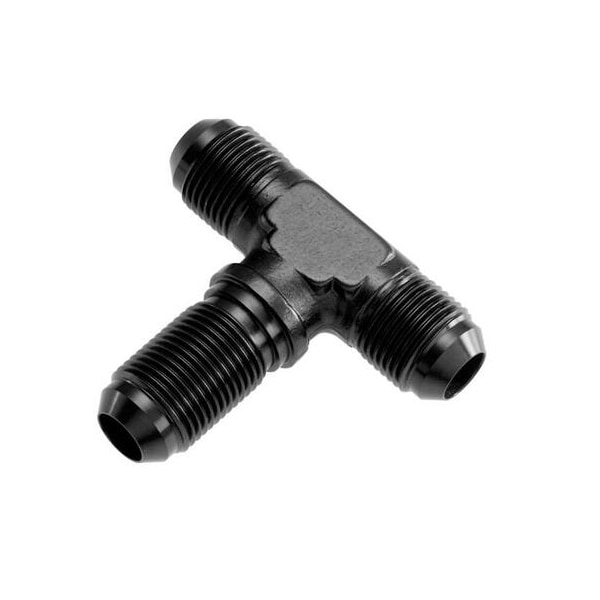 Red Horse Performance -03 MALE AN/JIC BULKHEAD TEE (BULKHEAD ON SIDE) - BLACK 834-03-2 - main